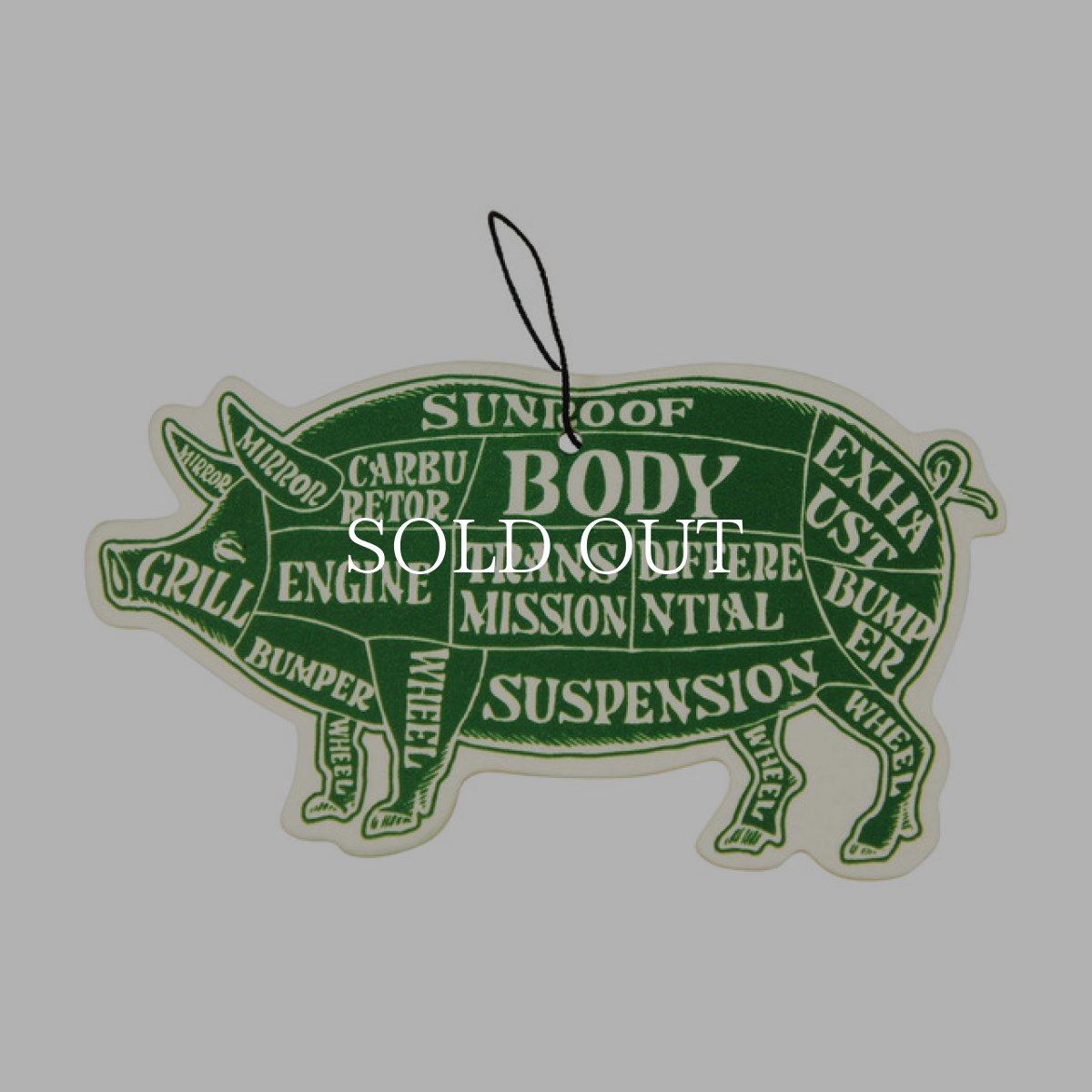 画像1: PORKCHOP GARAGE SUPPLY  AIR FRESHENER (GREEN APPLE) (1)