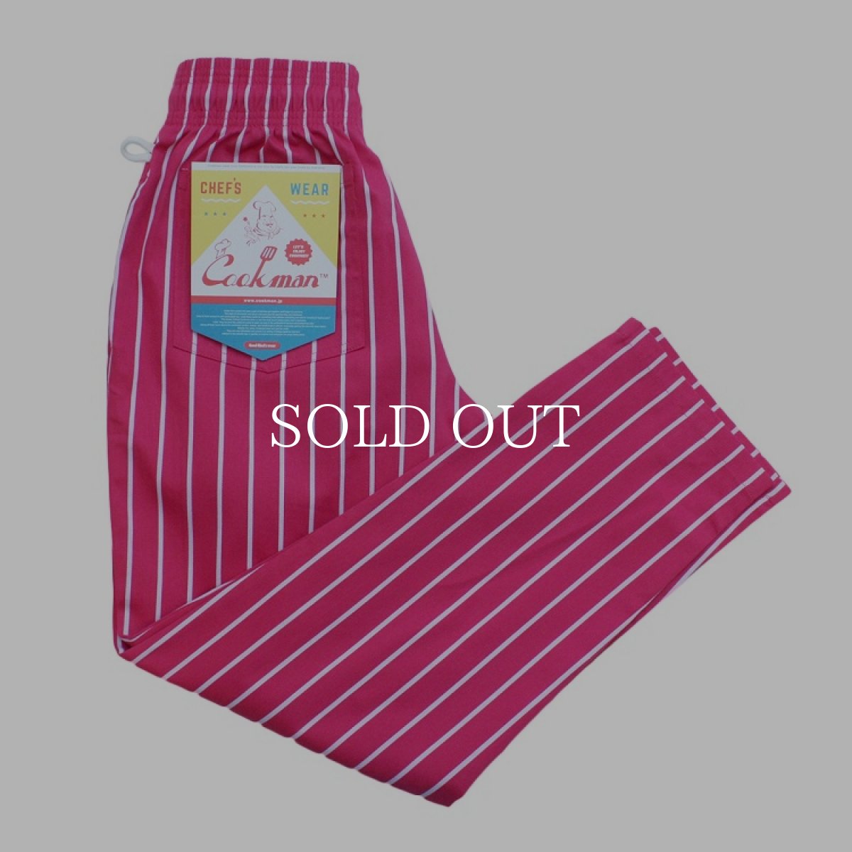 画像1: COOKMAN  Chef Pants Stripe (Pink) (1)