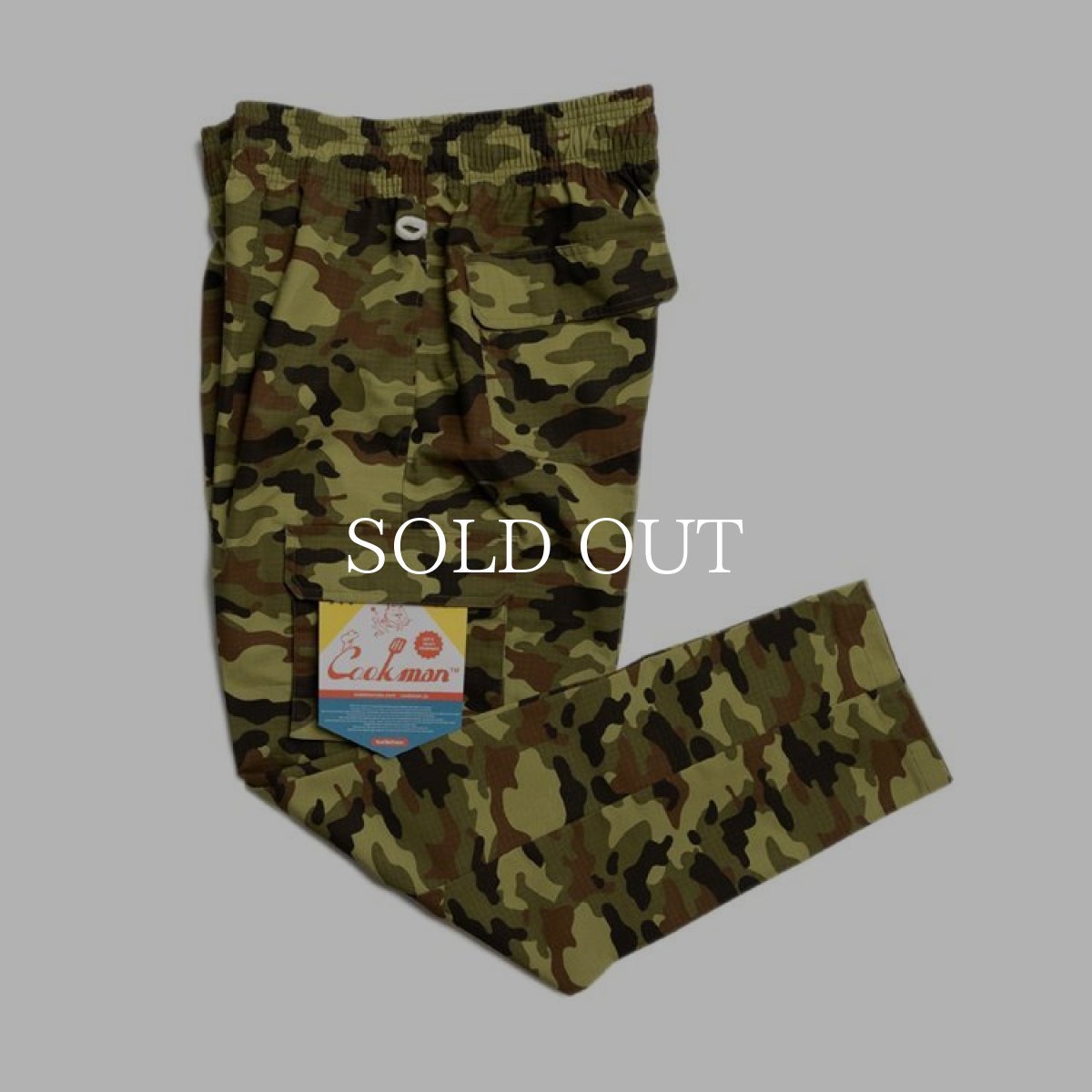 画像1: COOKMAN  Chef Cargo Pants Ripstop Woodland Camo (Green) (1)