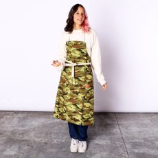 画像2: COOKMAN  Long Apron Ripstop Camo Green Woodland (Green) (2)