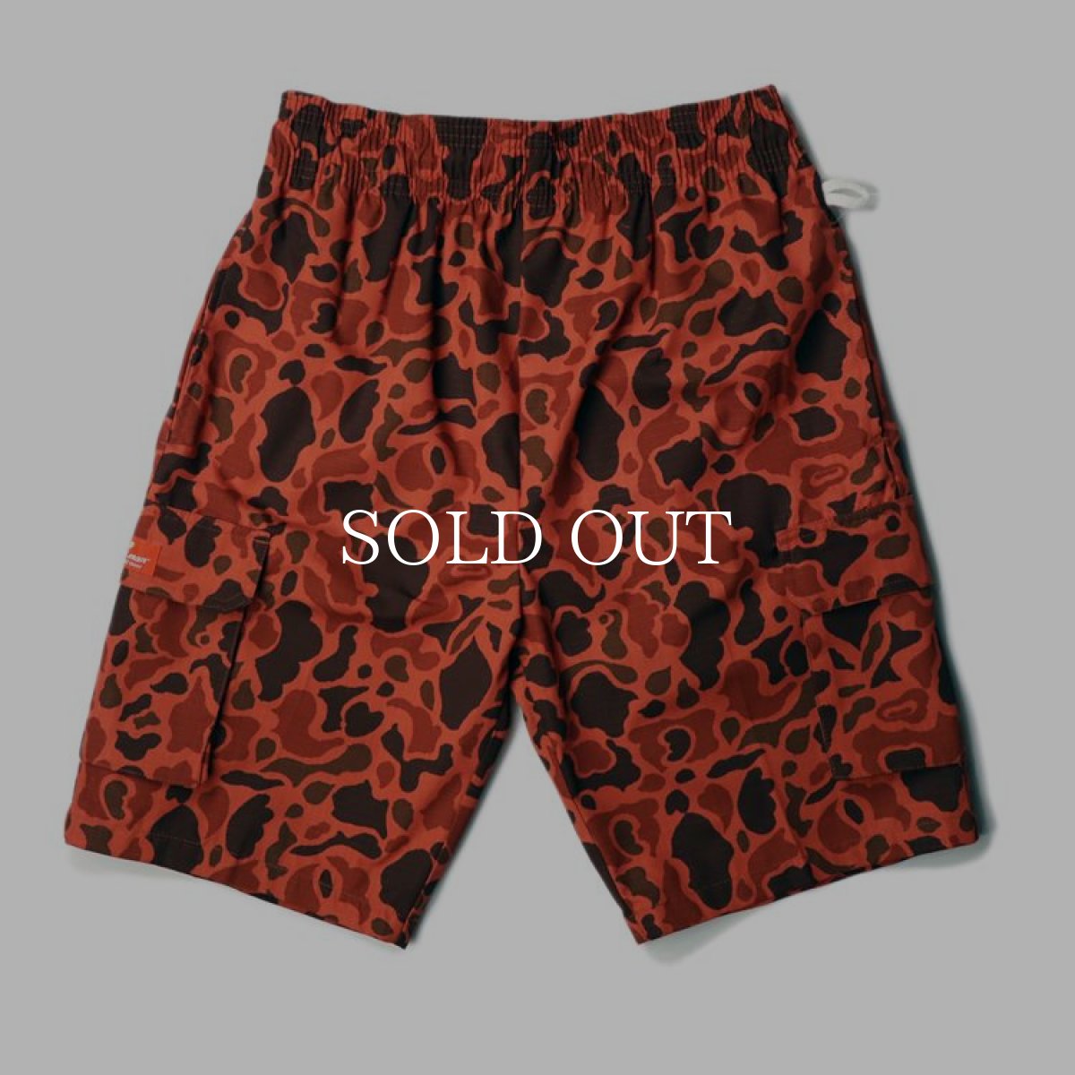 画像1: COOKMAN  Chef Pants Short Cargo Ripstop Camo Red (Duck Hunter) (Red) (1)