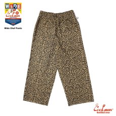 画像3: COOKMAN  Wide Chef Pants Leopard (Beige) (3)