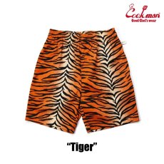 画像2: COOKMAN  シェフパンツ Chef Pants Short Tiger (Orange) (2)