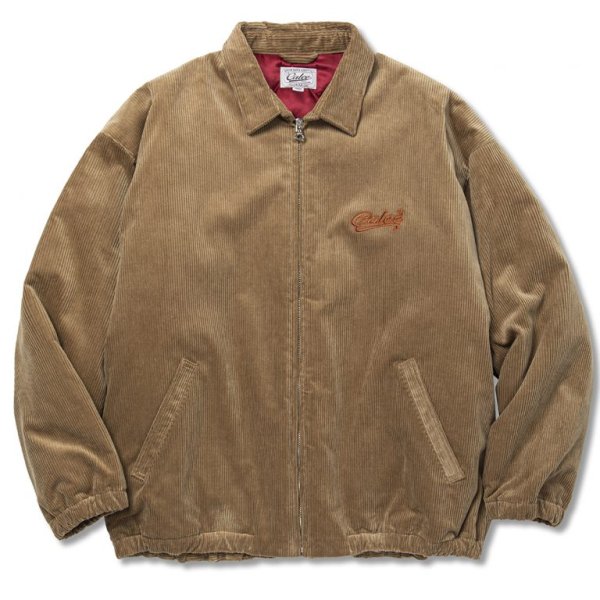 CALEE CALEE Logo embroidery corduroy harrington jacket (Beige) CL-22AW053  公式通販