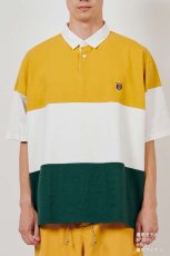 画像7: DIGAWEL  Rugby Stripe Polo Shirt (Mustard) (7)