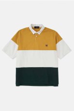 画像1: DIGAWEL  Rugby Stripe Polo Shirt (Mustard) (1)