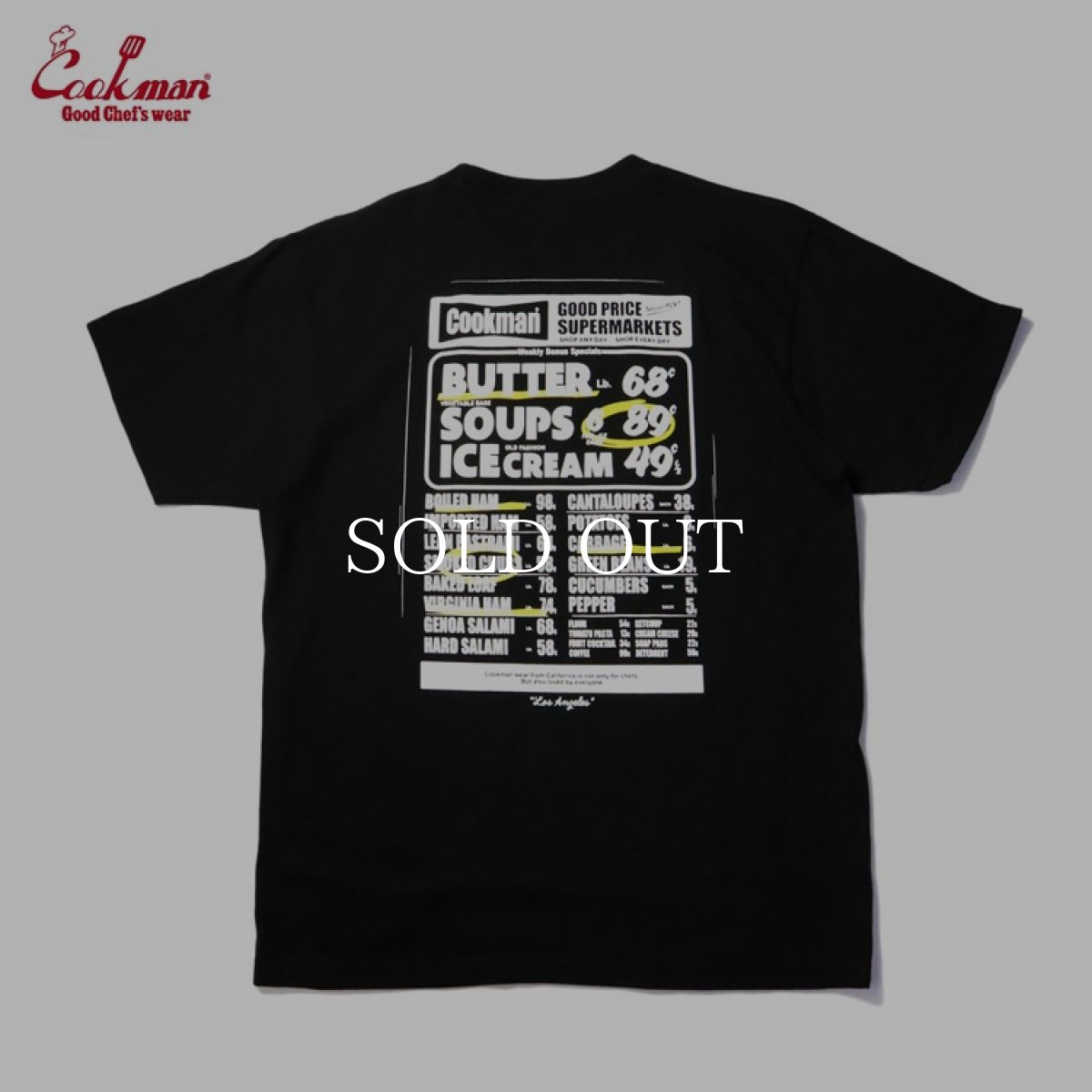 画像1: COOKMAN  Tシャツ Supermarket (Black) (1)