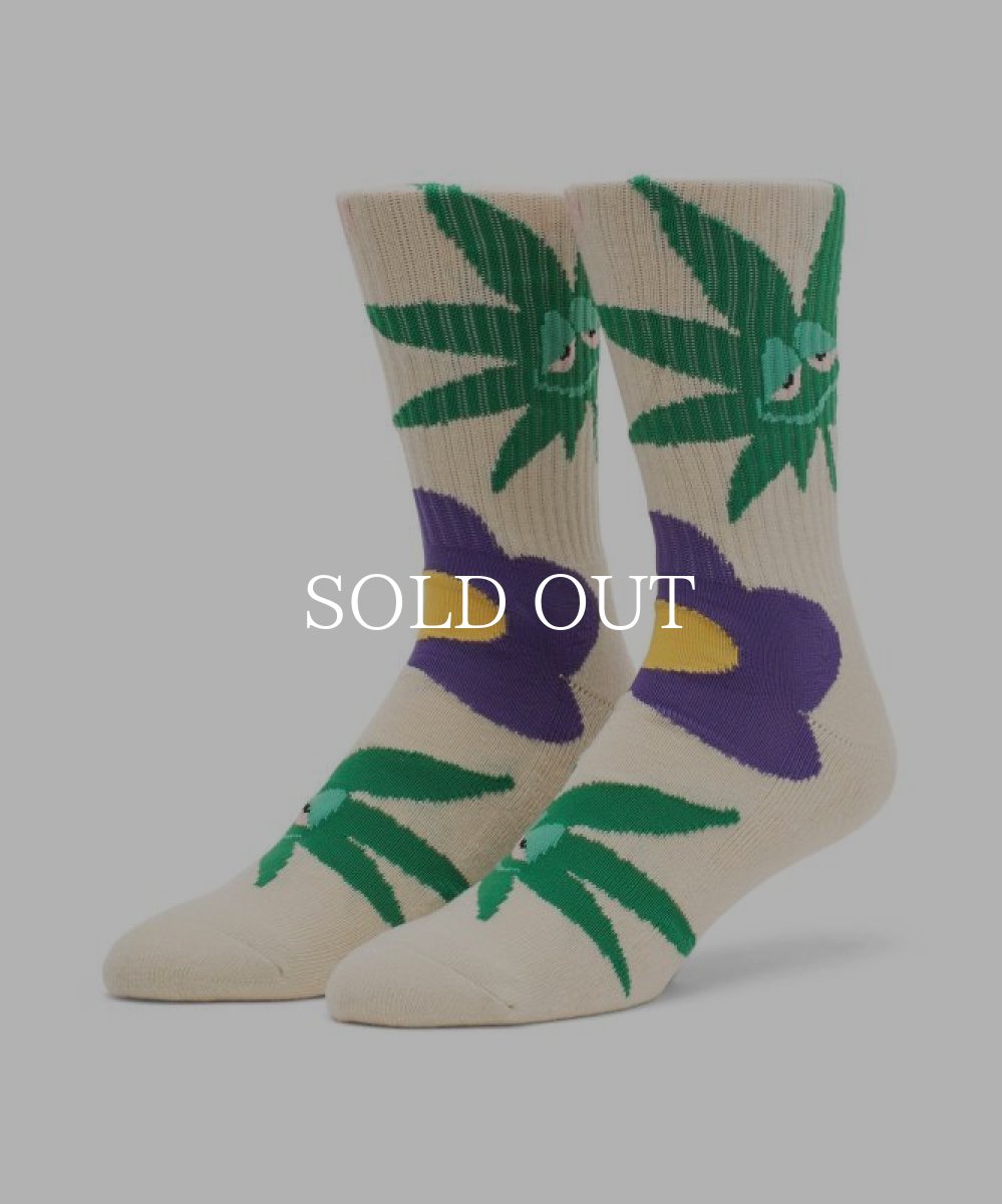 画像1: HUF  ALLERGIES CREW SOCKS (CREAM) (1)