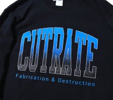 画像3: CUTRATE  CUTRATE GRADATION LOGO CREW NECK SWEAT (BLACK) (3)