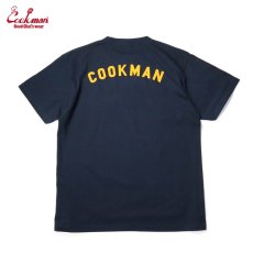 画像3: COOKMAN  Tシャツ Flock Team Logo (Navy) (3)