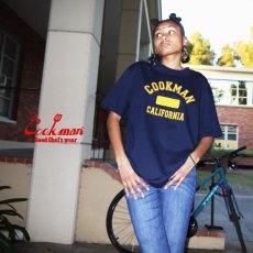 画像6: COOKMAN  Tシャツ Flock Team Logo (Navy) (6)