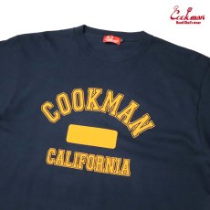 画像5: COOKMAN  Tシャツ Flock Team Logo (Navy) (5)