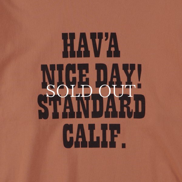 STANDARD CALIFORNIA SD US Cotton H.N.D. Logo Crew Sweat (Orange 