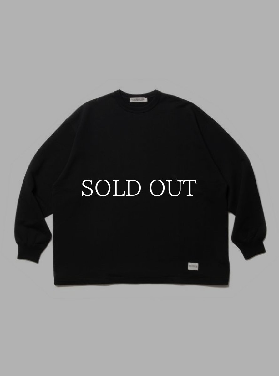 画像1: COOTIE   Inlay Sweat L/S Tee (Black) (1)