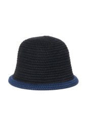 画像1: COOTIE   Knit Crusher Hat (Black×Navy) (1)