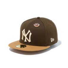 画像2: NEW ERA  59FIFTY MLB Doughnut ドーナツ クーパーズタウン ニューヨーク・ヤンキース ウォルナット ウィートバイザー (ウォルナット) (2)