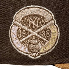 画像8: NEW ERA  59FIFTY MLB Doughnut ドーナツ クーパーズタウン ニューヨーク・ヤンキース ウォルナット ウィートバイザー (ウォルナット) (8)