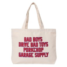 画像1: PORKCHOP GARAGE SUPPLY  TOTE BAG (NATURAL) (1)