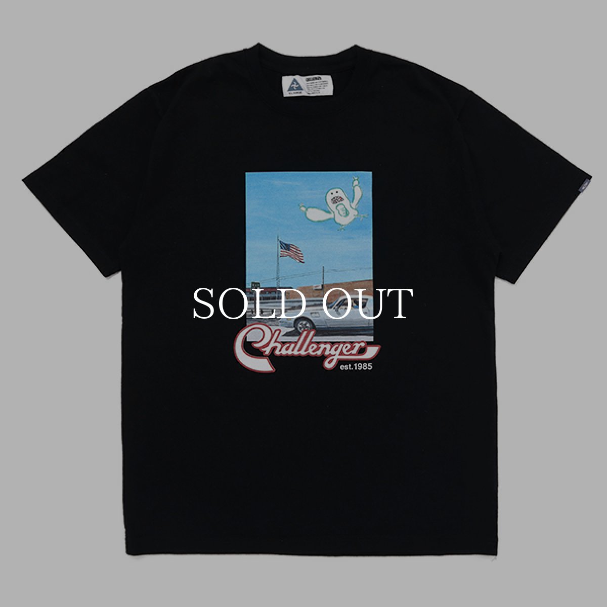 画像1: CHALLENGER  CLOUDS TEE (BLACK) (1)