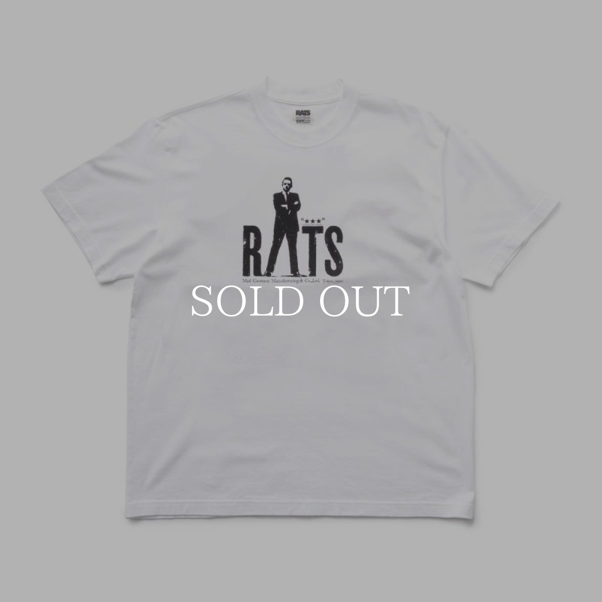 画像1: RATS  CASH TEE (WHITE) (1)