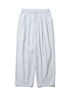 COOTIE Check Weather Cloth 2 Tuck Easy Pants (Gray) CTE-23S132