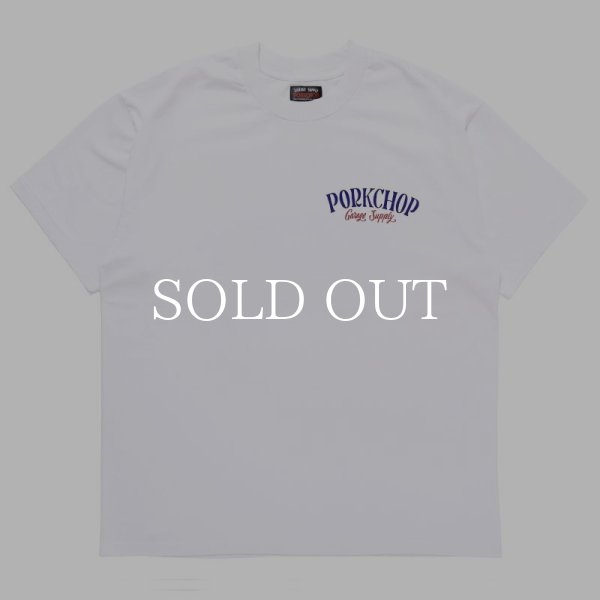 PORKCHOP GARAGE SUPPLY PORK BACK TEE (WHITE×RDBL) P0272 公式通販