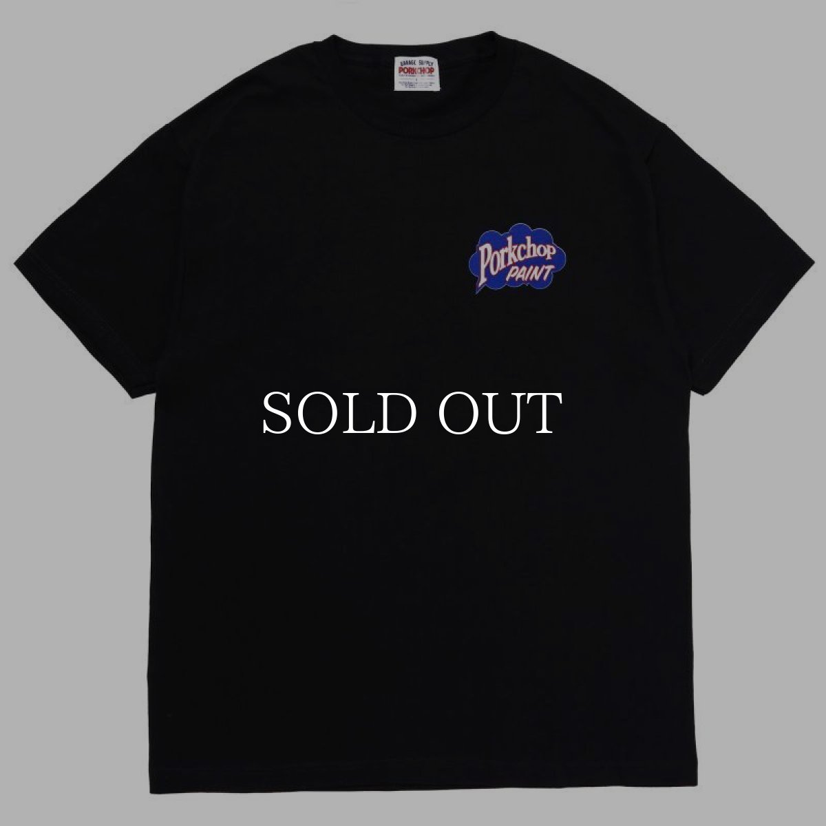 画像1: PORKCHOP GARAGE SUPPLY  PORKCHOP PAINT TEE (BLACK) (1)