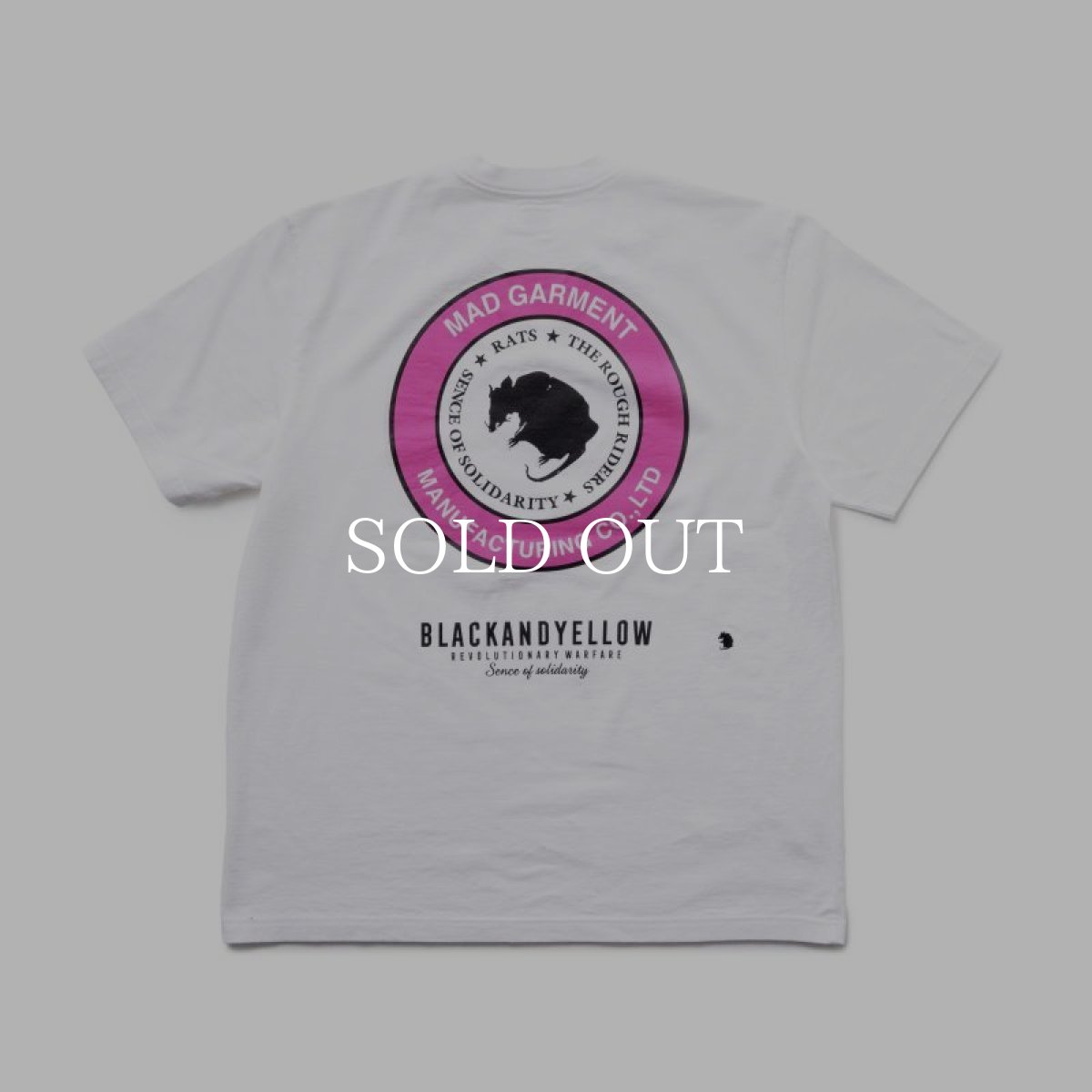 画像1: RATS  TWO WHEEL TEE (WHITE x PINK) (1)