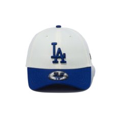 画像2: NEW ERA  9FORTY MLB 2-Tone ロサンゼルス・ドジャース クロームホワイト ダークロイヤルバイザー (クロームホワイト) (2)