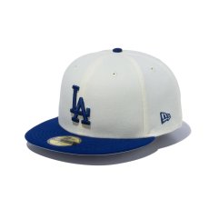 画像3: NEW ERA  59FIFTY MLB 2-Tone ロサンゼルス・ドジャース クロームホワイト ダークロイヤルバイザー (クロームホワイト) (3)