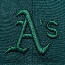 画像6: NEW ERA  9THIRTY MLB Tonal Logo オークランド・アスレチックス ダークグリーン (ダークグリーン) (6)