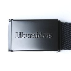 画像2: Liberaiders  EMBOSS LOGO BELT (BLACK) (2)