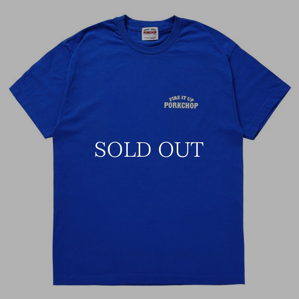 画像1: PORKCHOP GARAGE SUPPLY  3D B&S TEE (BLUE) (1)