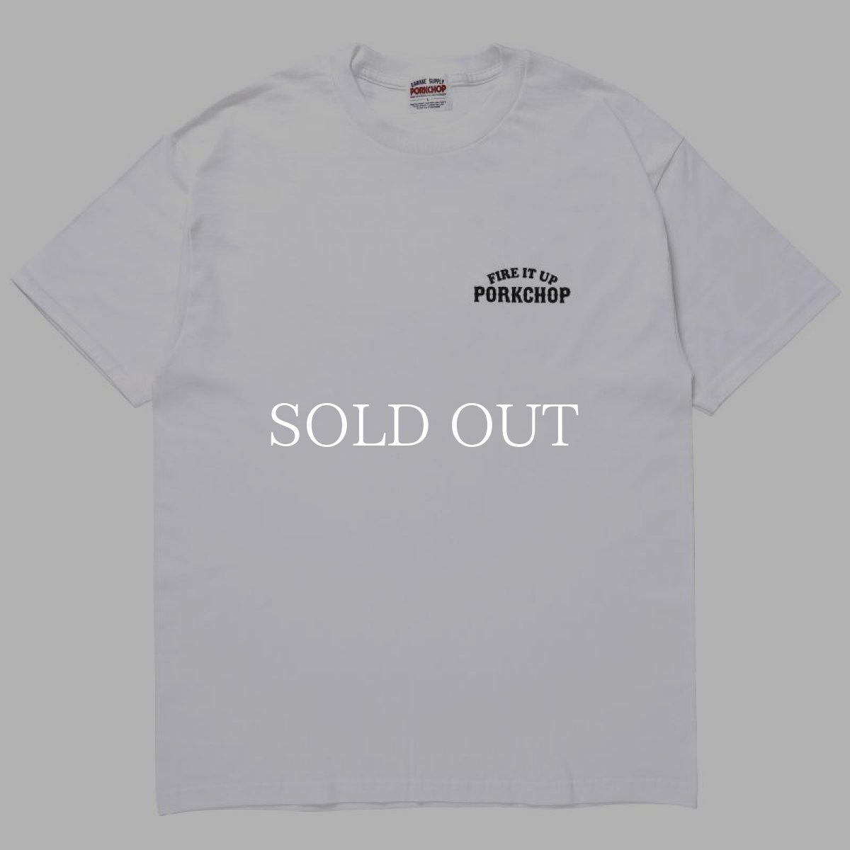 画像1: PORKCHOP GARAGE SUPPLY  3D B&S TEE (WHITE) (1)