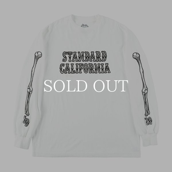 STANDARD CALIFORNIA AH × SD Bones Logo Long Sleeve T (White