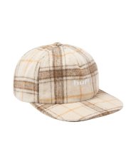 画像1: HUF  98 PLAID 5 PANEL HAT (OATMEAL) (1)