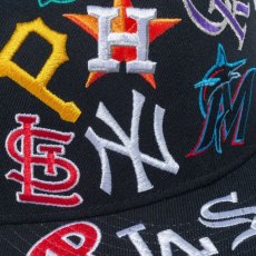 画像8: NEW ERA  9FIFTY Team Logo Allover MLB (ブラック) (8)