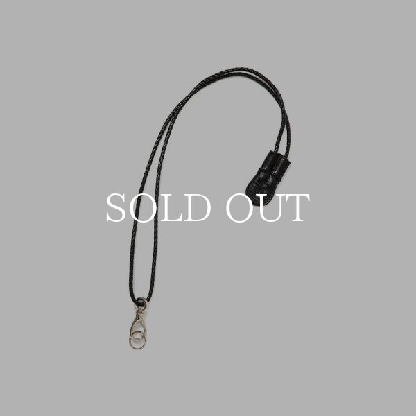 CALEE LEATHER NECK STRAP (Black) CL-23AW010L&A L 公式通販