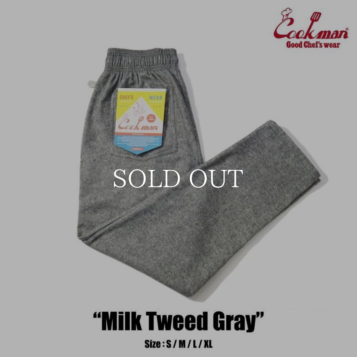 画像1: COOKMAN  Chef Pants Milk Tweed Gray (Gray) (1)