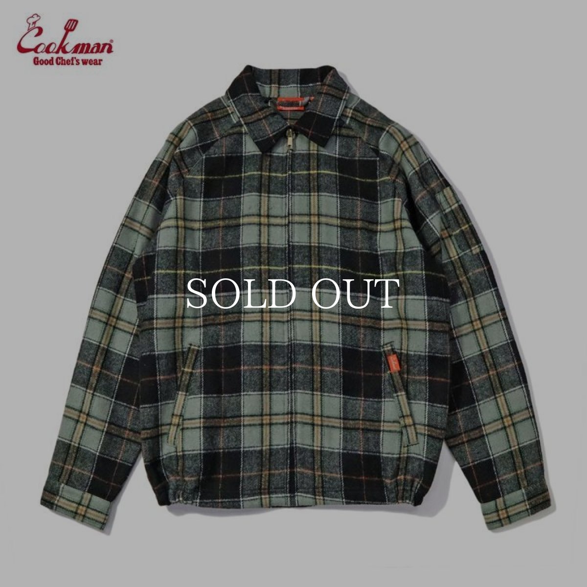 画像1: COOKMAN  Delivery Jacket Woolmix Tartan Canadian Black (Black) (1)