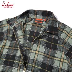 画像2: COOKMAN  Delivery Jacket Woolmix Tartan Canadian Black (Black) (2)