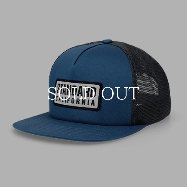 STANDARD CALIFORNIA SD Box Logo Patch Mesh Cap (Blue) OTCOZ070