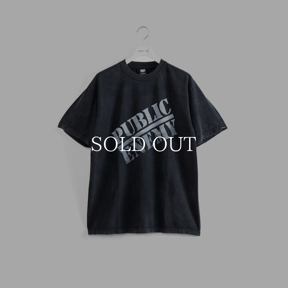 画像1: APPLEBUM  ”PUBLIC ENEMY” Resurrected Vintage T-shirt (Vintage Black) (1)