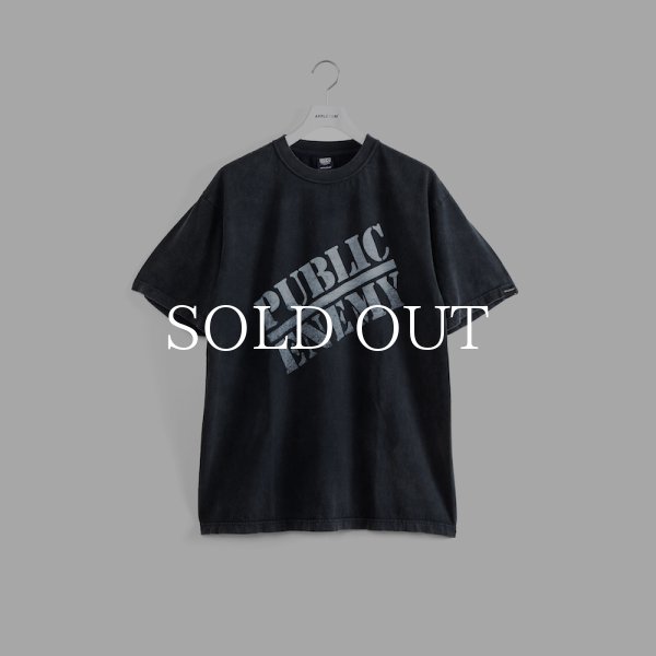 APPLEBUM ”PUBLIC ENEMY” Resurrected Vintage T-shirt (Vintage Black 