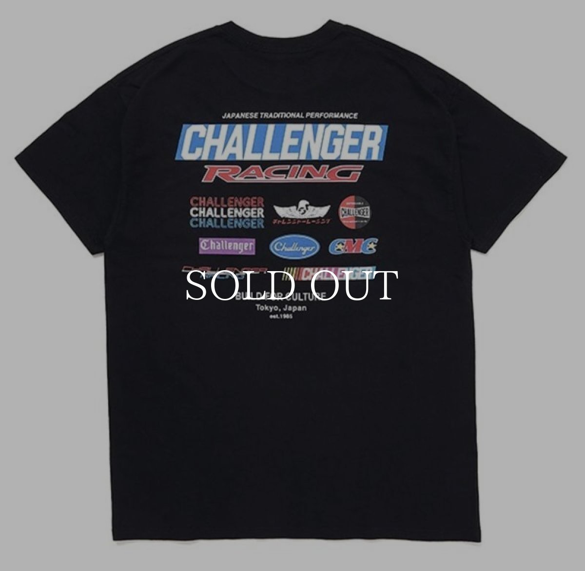 画像1: CHALLENGER  CMC RACING LOGO TEE (BLACK) (1)