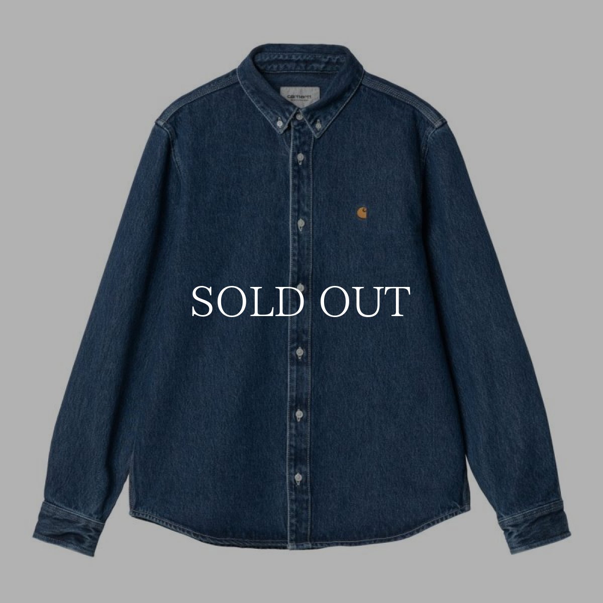 画像1: CARHARTT WIP  L/S WELDON SHIRT (Blue stone washed) (1)