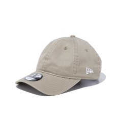 画像2: NEW ERA  9TWENTY ウォッシュドコットン ベーシック ペブル × ホワイト (2)