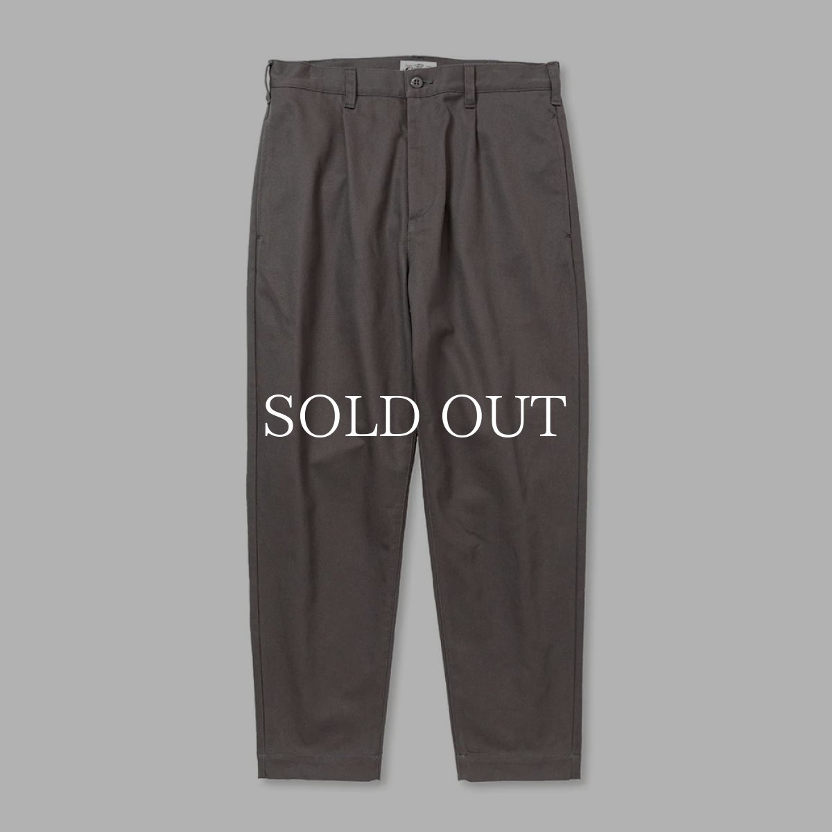 画像1: CALEE  VINTAGE TYPE CHINO CLOTH TUCK TROUSERS (1)