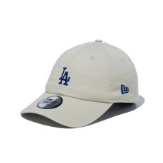 画像1: NEW ERA  カジュアルクラシック MLB Casual Classic ロサンゼルス・ドジャース ミッドロゴ ストーン × ブルー (1)