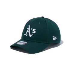 画像3: NEW ERA  9FORTY MLB オークランド・アスレチックス ウーブンパッチ ダークグリーン (3)